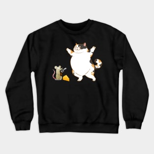 mous cat guns Crewneck Sweatshirt